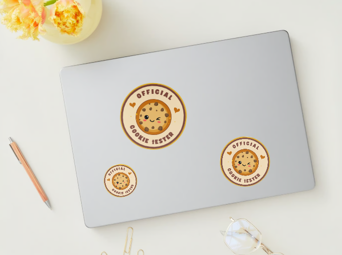 Official cookie tester sticker